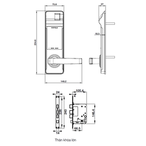 Khóa điện tử Hafele Hafele EL7700-TCS 912.05.719